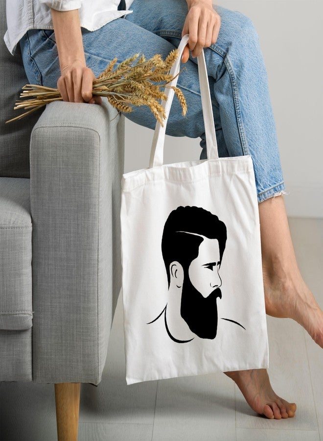 ARTBUG Tote Bag for Women with zip, Aesthetic Canvas tote bag for college girls, office, stylish and reusable - Man - D No - 216 - Image 2