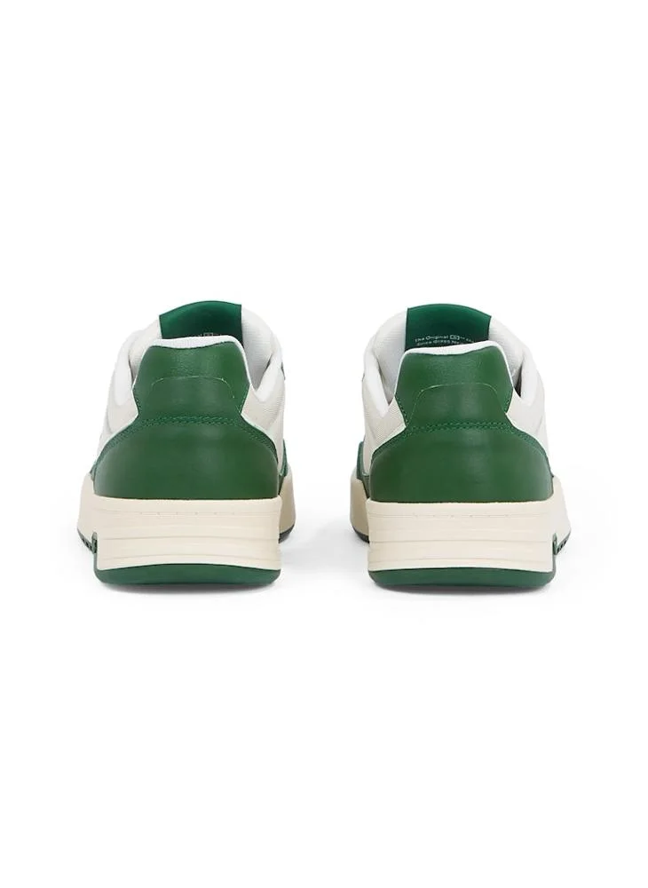 TOMMY JEANS ESSENTIAL LEATHER LOW TRAINERS