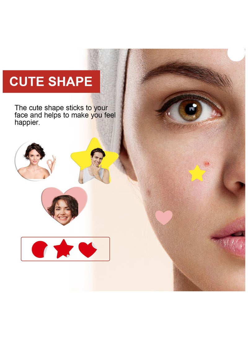 Hoygi 249 PCS Pimple Patches for Face, Acne Patches Hydrocolloid, Cute Star Zit Covers for Face, Spot Stickers with Tea Tree, Salicylic Acid & Cica Oil| Round, Star, Peach Shapes  - Image 4