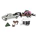 ERTL 132 CASE SV340B Skid Steer on Flatbed Trailer with RAM Pickup Accessories - Image 2