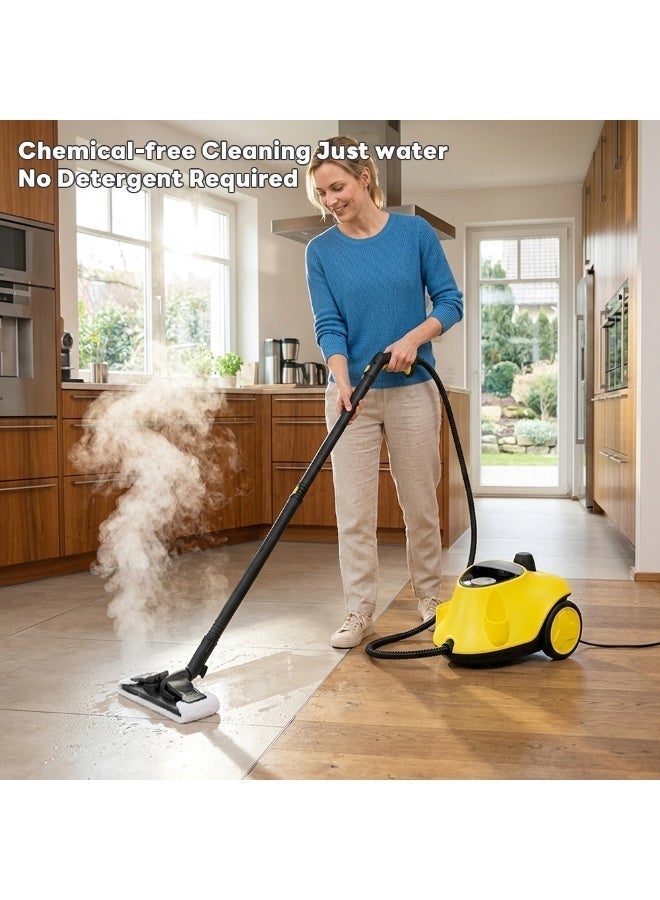 Sharpdo 2100W Steam Cleaner, Multi-Purpose Mop,5 Bar High Pressure Pressurized Steam Cleaning Machine, 2.1L 304 Stainless Steel Tank, 70 Mins Continuous Steam, Fast Preheating Chemical-Free Deep Clean with 21 Accessories, Multifunctional for Floor, Tile, Upholstery, Kitchen, Bathroom, Car Interior - Image 4