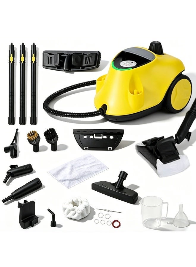 Sharpdo 2100W Steam Cleaner, Multi-Purpose Mop,5 Bar High Pressure Pressurized Steam Cleaning Machine, 2.1L 304 Stainless Steel Tank, 70 Mins Continuous Steam, Fast Preheating Chemical-Free Deep Clean with 21 Accessories, Multifunctional for Floor, Tile, Upholstery, Kitchen, Bathroom, Car Interior - Image 2