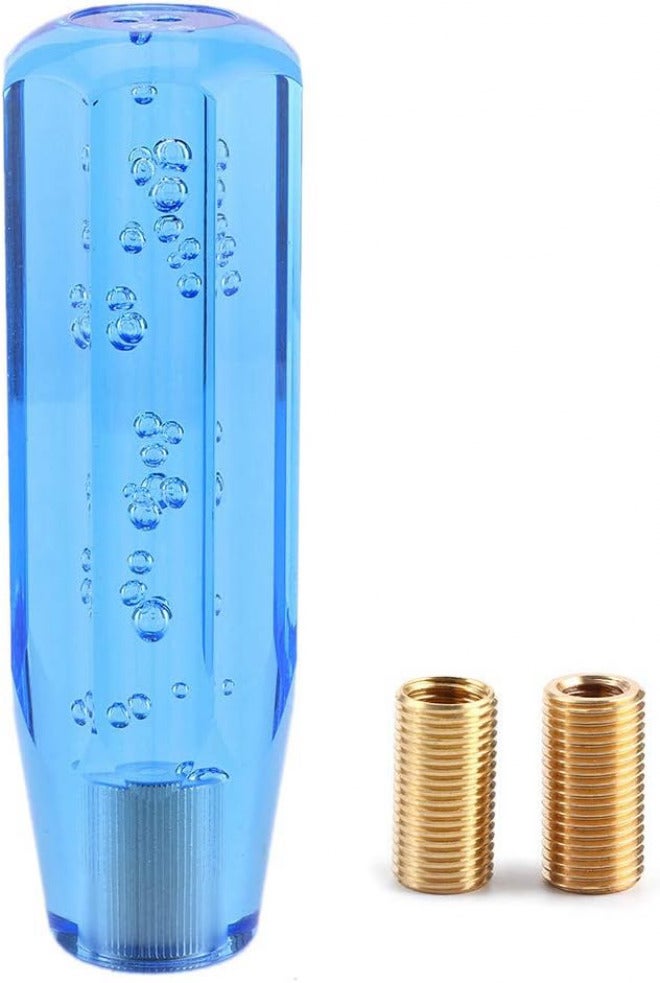 Crystal Car Shift Knob, Acrylic Gear Stick Lever, 15cm / 5.9in Universal Manual Transmission - Stylish Bubble Design, Durable Material, Easy Installation for Cars (Blue) - Image 1