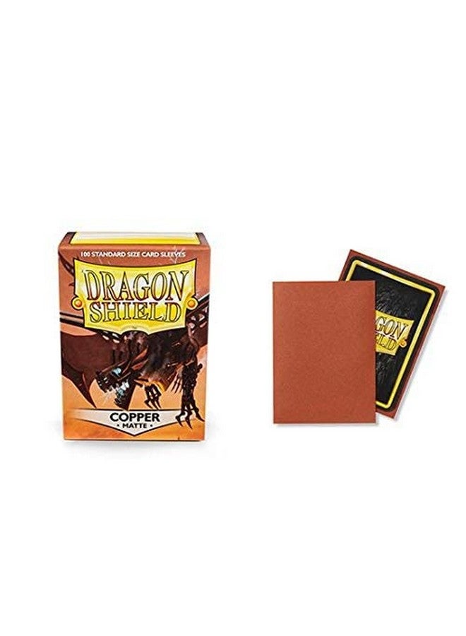 dragon shield 5 عبوات دراجون شيلد مات نحاسي حجم قياسي 100 قطعة أكمام بطاقات حزمة قيمة! - Image 3