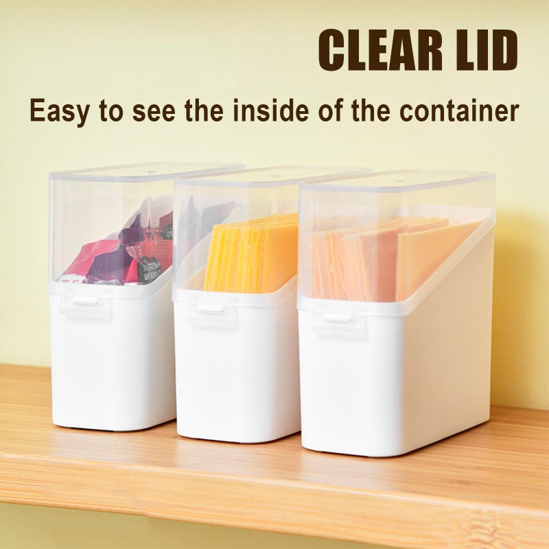 MXYEVL Sliced Cheese Container for Fridge, 2Pcs Clear Airtight Slice Holder Container for Slice Cheese Storage - Image 5