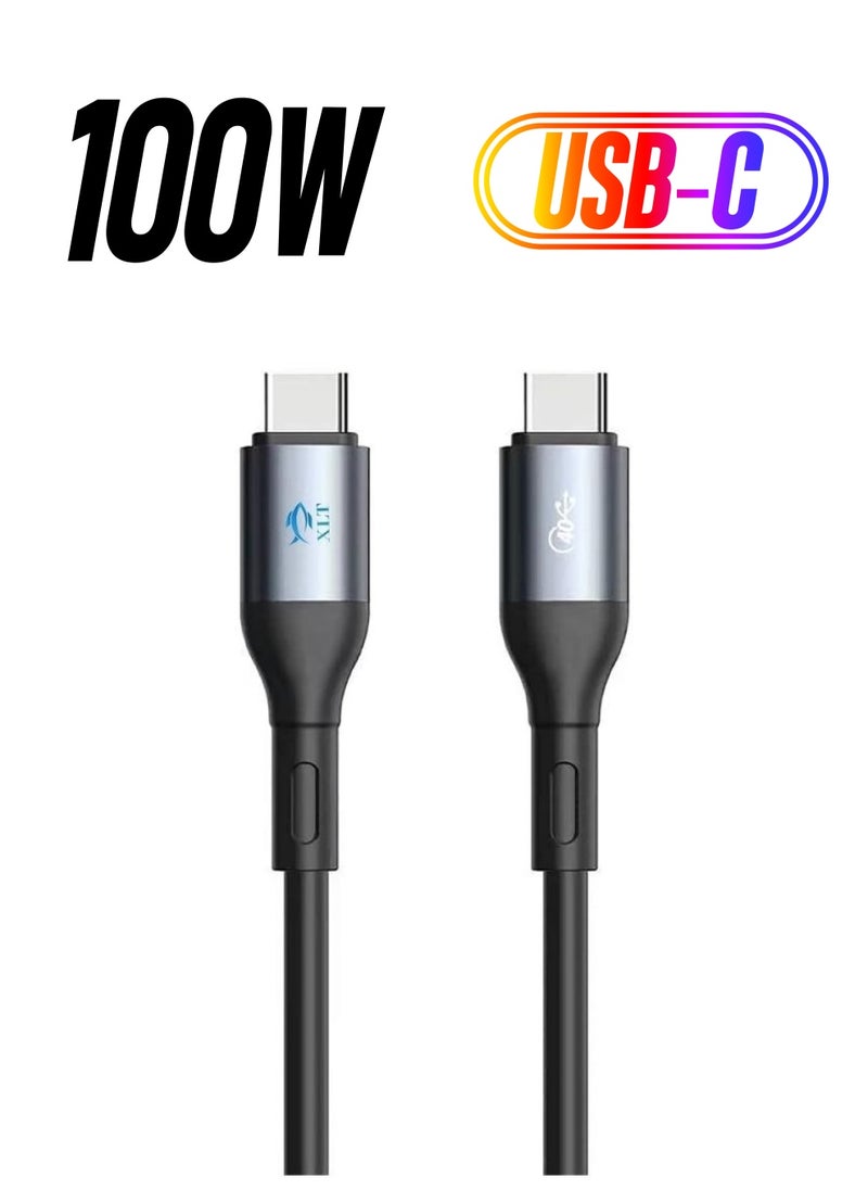 XLT - USB 4.0 Cable Type C to Type C Compatible with Thunderbolt 3 4, USB C Device - 0.8M - Image 1