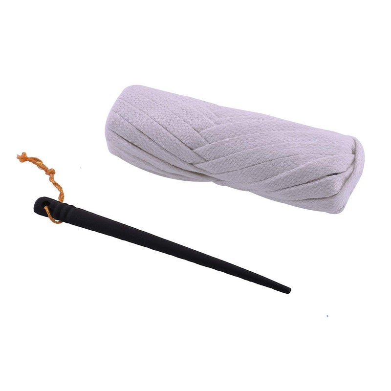 Pyjama Naada Flat Dori String with Stick,100% Cotton,Pure Cotton Flat String for Payjama,Lehenga,Sari,Ethnic Dresses, Petticot & Salwar (Pure White, 50 Meters/Roll) - Image 5