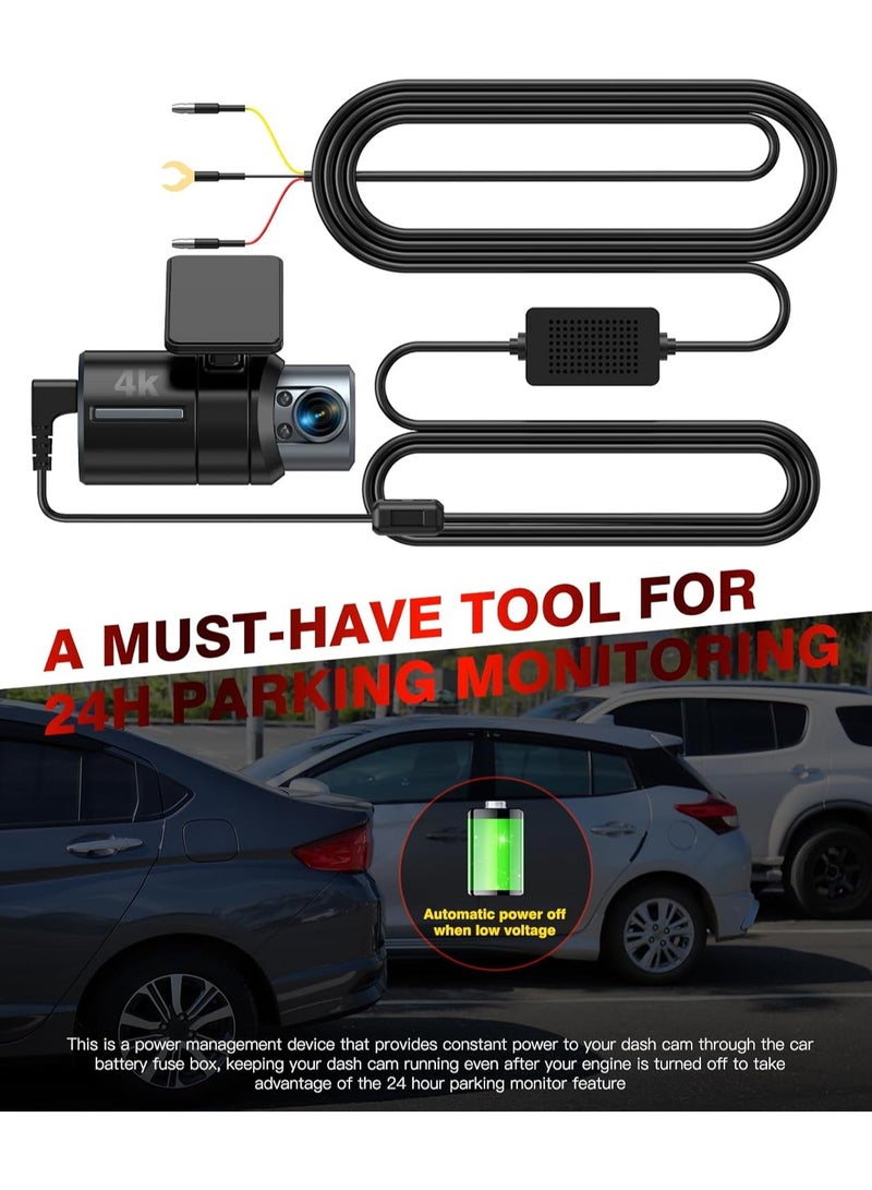بيوينتي Type C USB Port Dash Cam Hardwire Kit for 24H Parking Monitor (3.5m) - Image 3