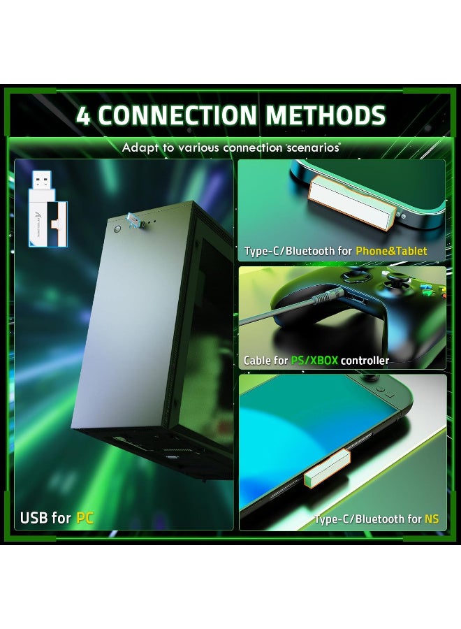 هجوم القرش ATTACK SHARK L80PRO Wireless Gaming Headset - White - Image 3