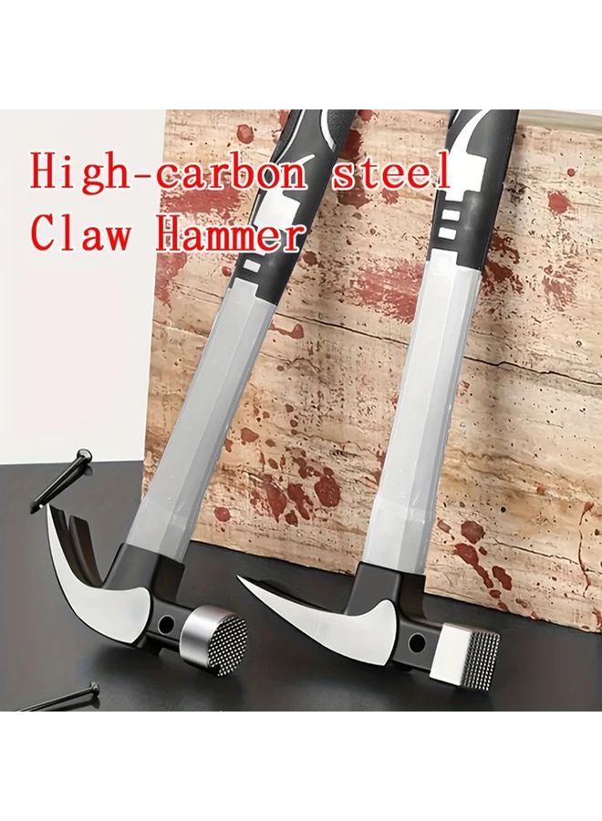 OUDISI ZOEL 10oz Round Head Curved Tail Claw Hammer Heavy Duty High Carbon Steel - Image 3