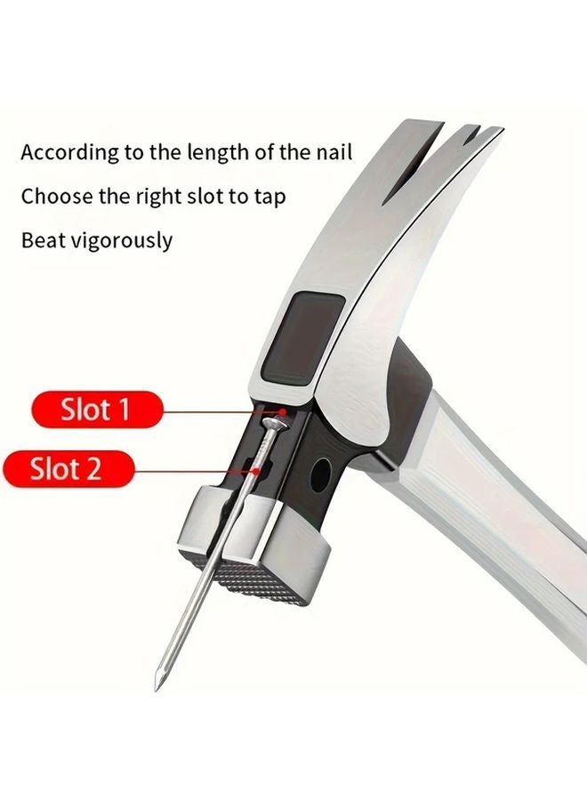 OUDISI ZOEL 10oz Round Head Curved Tail Claw Hammer Heavy Duty High Carbon Steel - Image 5