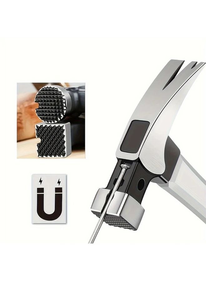 OUDISI ZOEL 10oz Round Head Curved Tail Claw Hammer Heavy Duty High Carbon Steel - Image 2