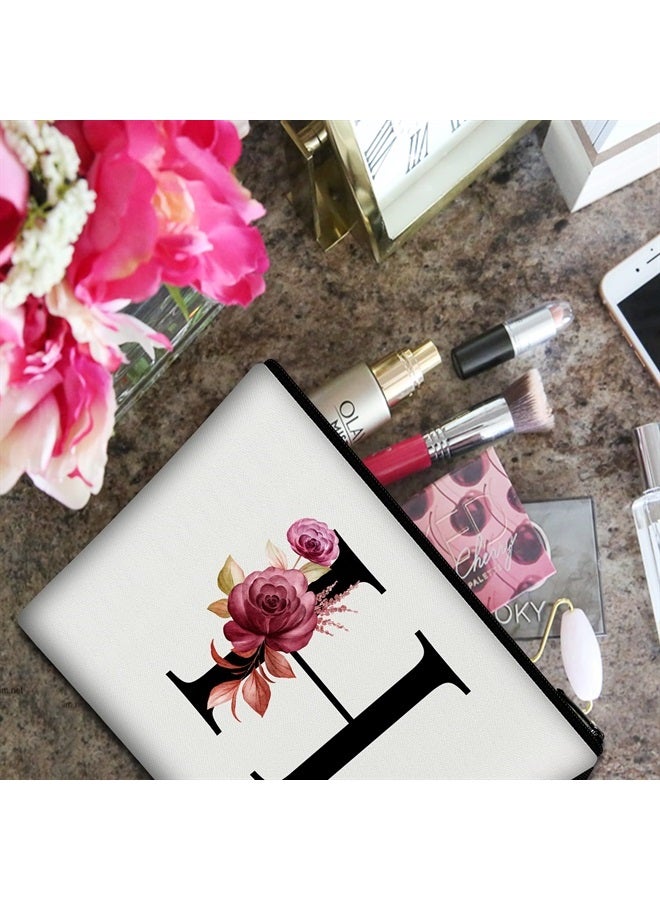 Vavabox A-Z Personalized Makeup Bag,Birthday Gifts for Women Mom,Gifts for Best Friend,Bride Bridesmaid Cosmetic bag (H) - Image 3