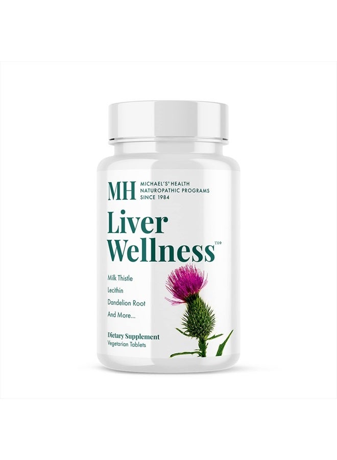 MICHAEL'S Health Naturopathic Programs Liver Wellness - 90 Vegetarian Tablets - Contains Nutrients for Liver Support - Kosher - 30 Servings - Image 1