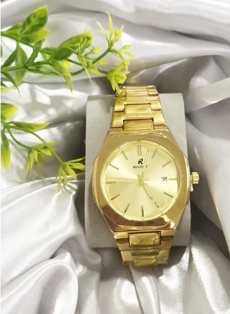 ريفولي ساعة رجال عصرية مع التاريخ ستانلس استيل ضد الماء - Image 3