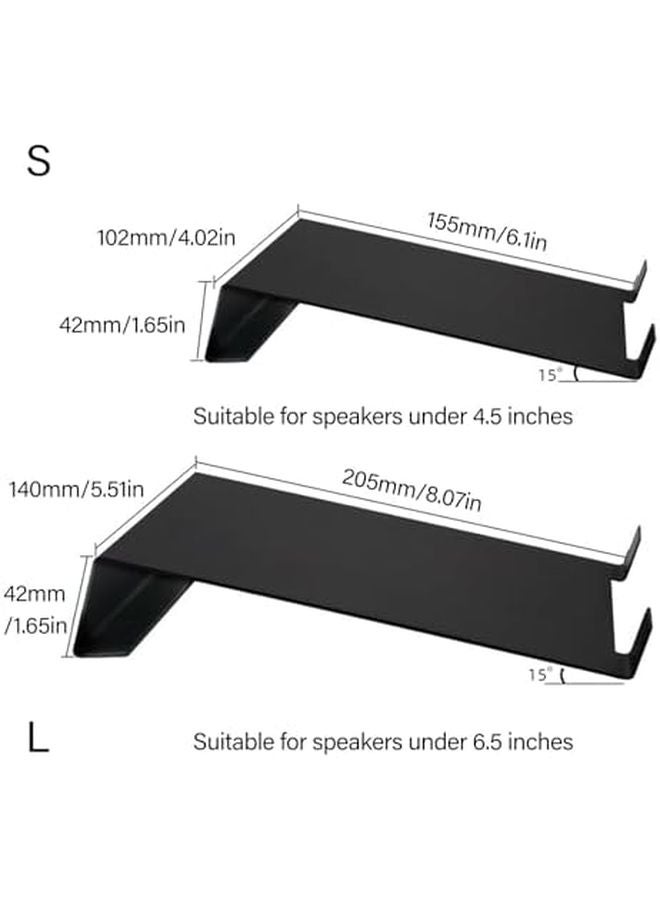 وسادات مكبرات صوت كبيرة مريحة من الناحية الهندسية، قواعد أقدام سيليكون مضادة للانزلاق لمكبرات الصوت المكتبية - Image 5