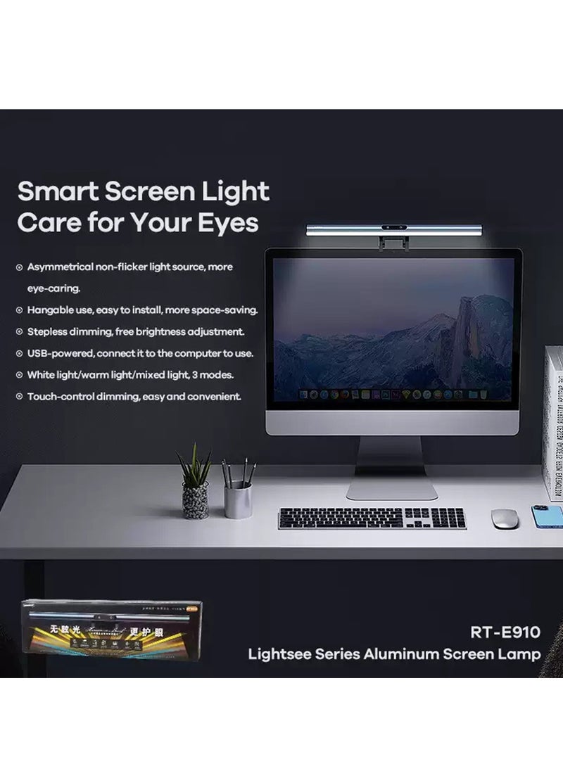 REMAX Aluminum Monitor Screen Lamp,USB Powered Smart Screen Light for Office/Home/Gaming/Desk with Adjustable Brightness/Color  - Image 2