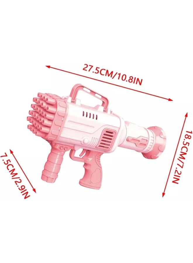 مسدس فقاعات للأطفال بـ 32 فتحة - منفاخ فقاعات صابون أوتوماتيكي على شكل صاروخ - Image 2