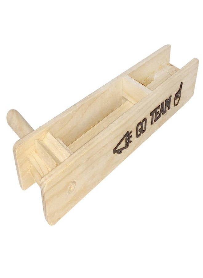 More Fiesta Big GO TEAM Wooden Mexican Matraca Noisemaker - 15" Long Ratchet Football Cheers - Image 4