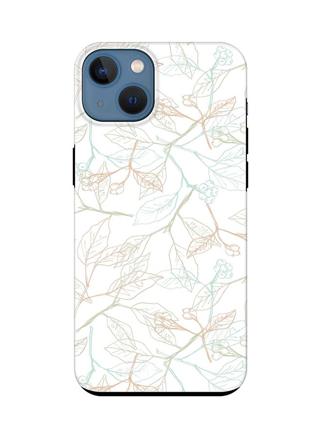 Stylizedd Tough Pro Case for iPhone 15 Dual Layer Hybrid PC TPU Customized Mobile Cover Matte Finish Phone Case - Delicate Sprigs - Image 1