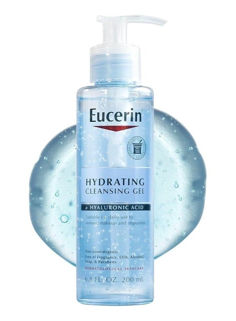 Eucerin Hydrating Cleansing Gel Hyaluronic Acid 200ml - Image 2