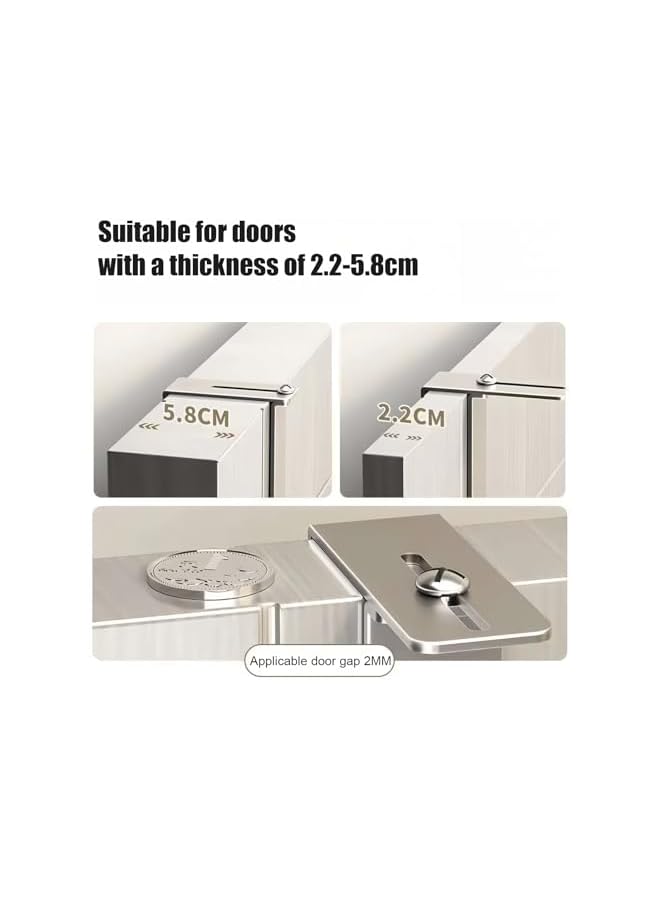 S-TOP Over The Door Hooks with 6 Hooks, Versatile Door Hanger for Clothes, Coats, Towels, Bags, Keys - Image 3