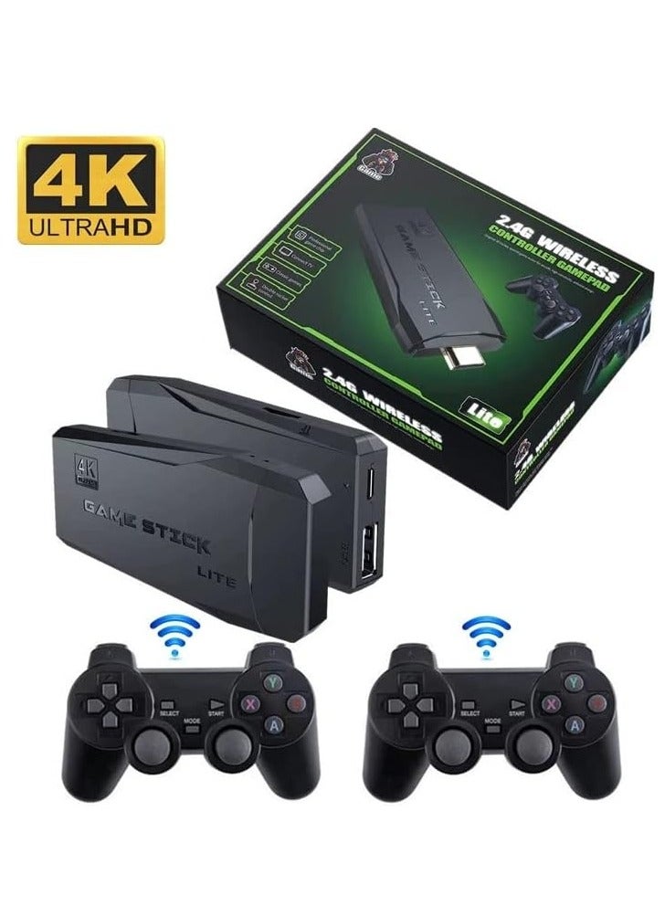 MIGOFAST Wireless Retro Game Console Plug and Play Video Game Stick Built in 10000+ Games,9 Classic Emulators 4K High Definition HDMI Output for TV with Dual 2.4G Wireless Controllers 64G - Image 1