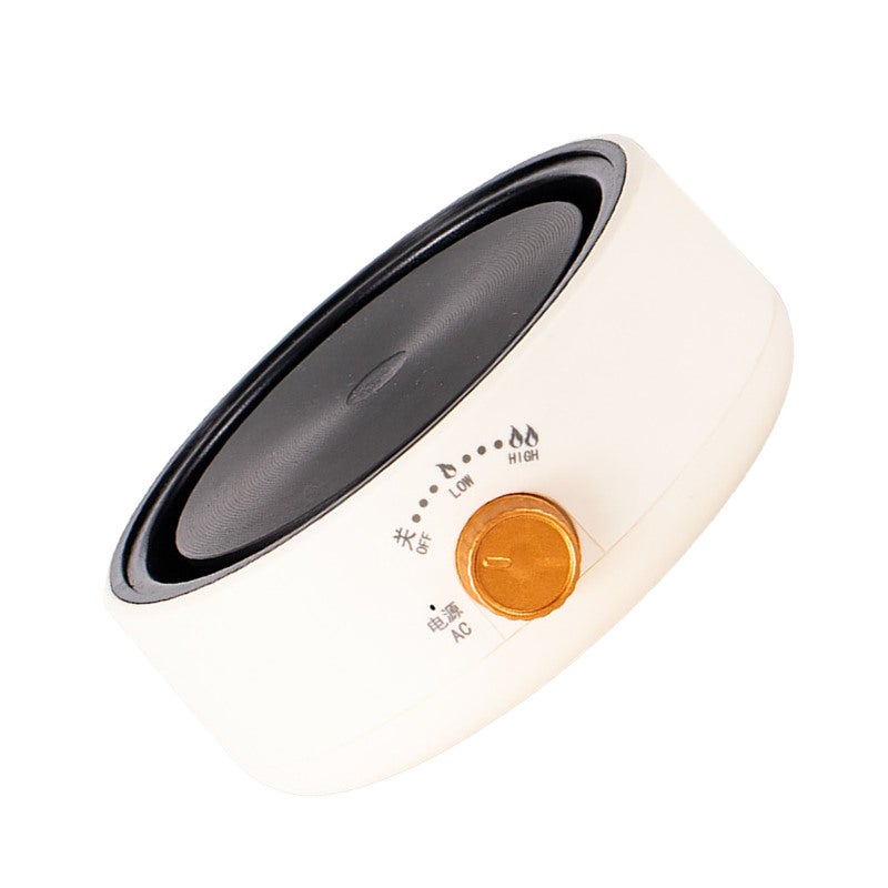 Electric Tea Stove: Off-white Mini Fast Heating Electric Hot Plate - Multi Functional Anti Dry Burning Automatic Power Outage Protection for Home Office Use - Image 1