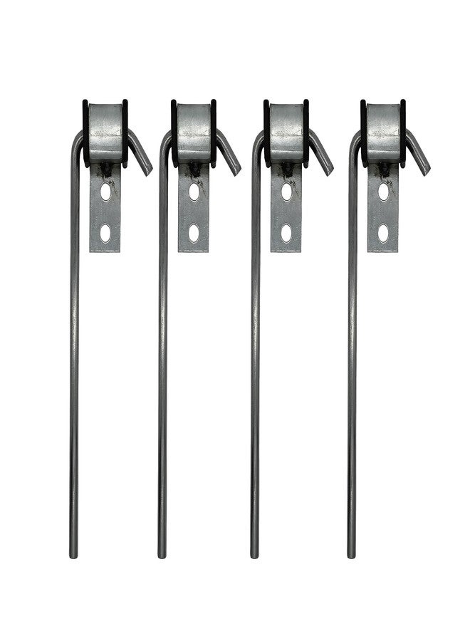 HAOXAOON 4 Pcs Heavy Duty Exhaust Hanger Rod -Universal Use Exhaust Bracket Hanger - 3/8" Rod 10" Long - Image 1