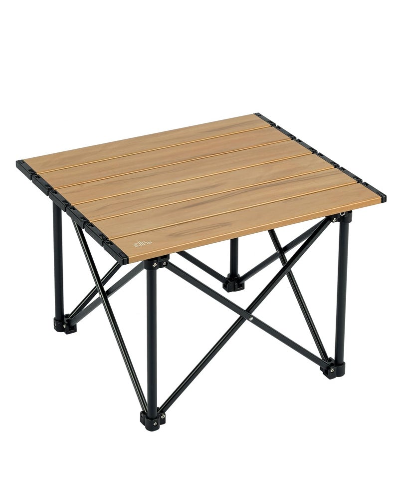 iClimb Ultralight Compact Camping Folding Table with Carry Bag Reinforced Nature  S