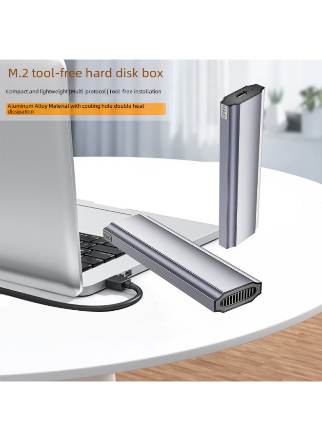 Generic M11 Tool-free Solid State SSD Hard Disk Box NGFF/NVME20G10G5G Dual Protocol Hard Disk Box Type-c3.1-Color:M11-NVME Single Protocol 10Gbps  - Image 3