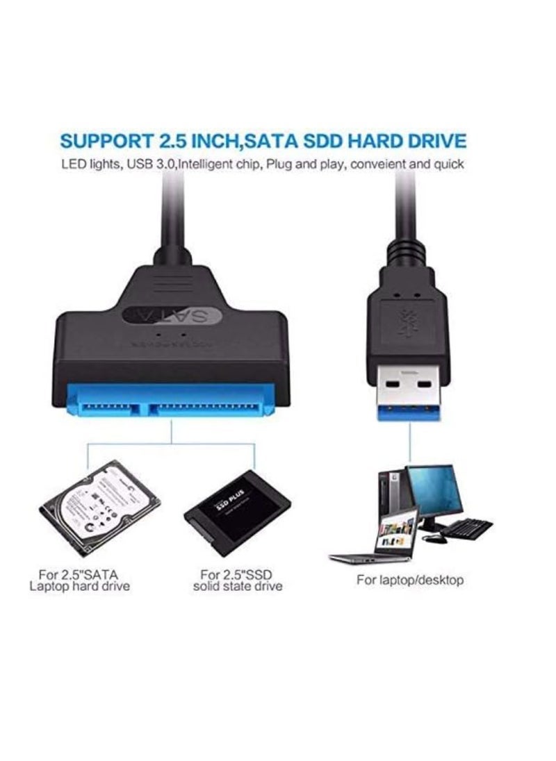 Raxoom USB 3.0 to SATA Series Male to Female Sata HDD SSD External Hard Drive Adapter Cable - Image 4