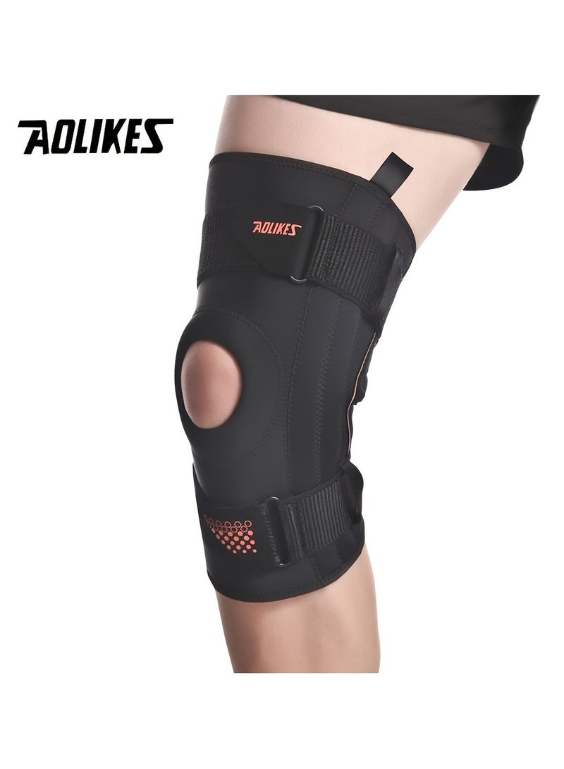 AOLIKES Neoprene Knee Support with 4-Spring Compression u0026 Stability - Sports Exercise Knee Brace - Order One Size Up（XL） - Image 2