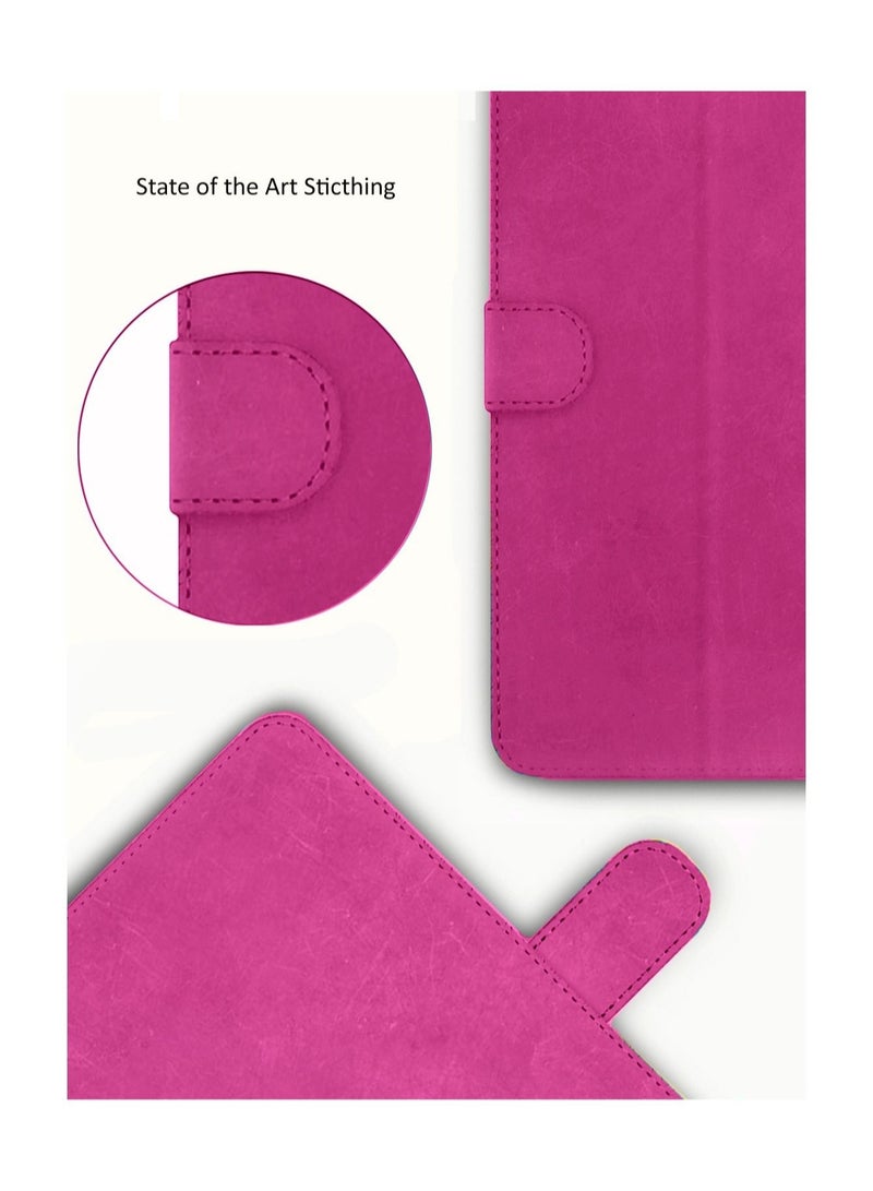 OMAKER High Quality Leather Smart Flip Case Cover With Magnetic Stand For Honor Pad X8 10.1 Inch 2022 / Pad X8 Lite 9.7 Inch 2022 Pink - Image 5