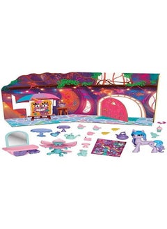 my little Pony My Little Pony: Make Your Mark Toy Unicorn Tea Party Izzy Moonbow - Hoof to Heart Pony, 20 Accessories and Story Scene for Kids Age 3 and Up  - Image 1