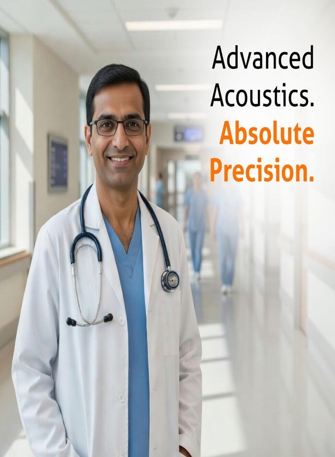 BPL Medical Technologies ST-03 Brass Dual Adult Chest Piece Stethoscope|High Acoustic Level, Versatile Chestpiece for Adult & Pediatric Use|Medical Instrument for Auscultation - Blue - Image 2