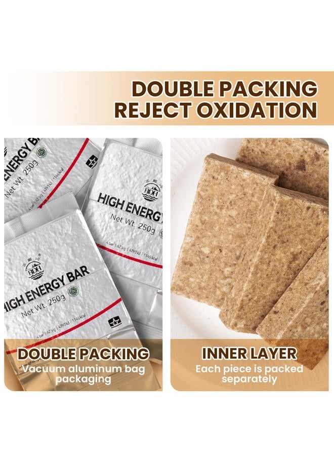 BDH Emergency Food Ration Bars 1 Pack, Original Flavor Survival Tabs Supply for Outdoor Camping Emergency Snowstorm Earthquake Disaster Preparedness Kit with 20 years Long Self Life, 250g/bar - Image 3