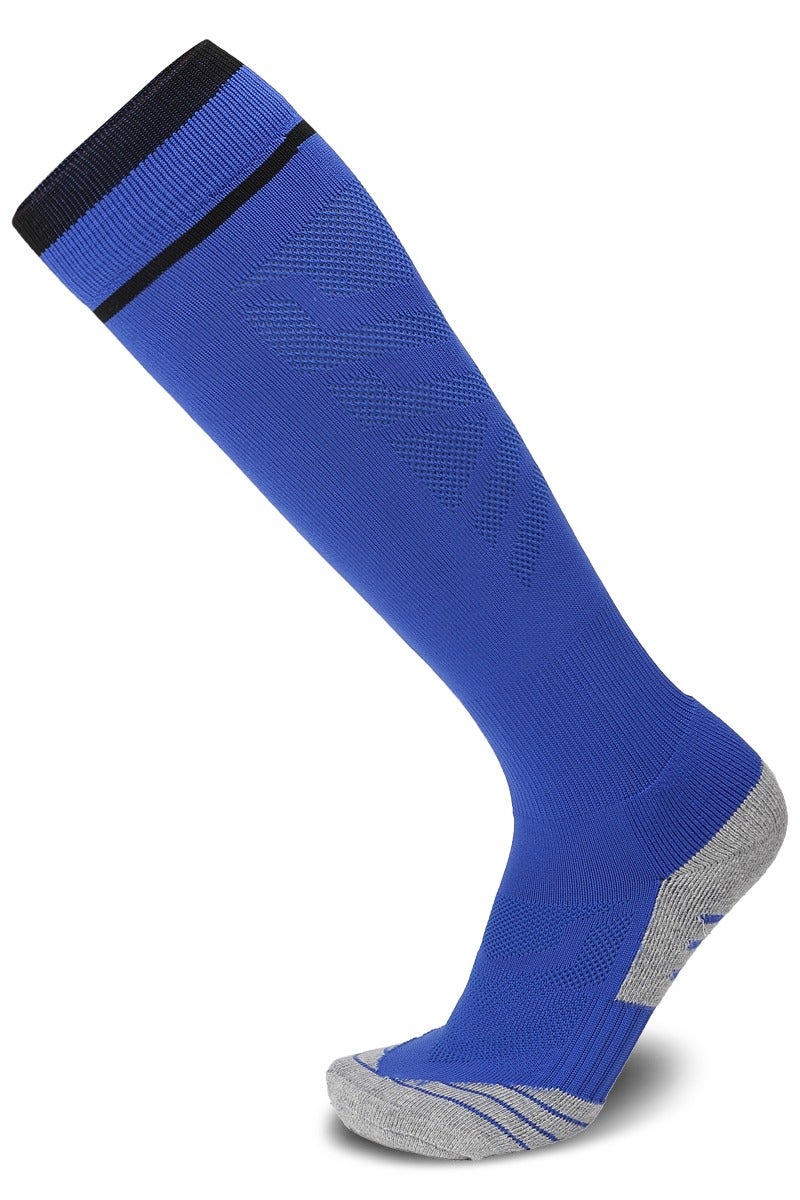SKY WING Men And Women Knee High Football Socks Team Sport Cushion Athletic Soccer Socks for Unisex Adult-Blue-1 Pair - Image 1