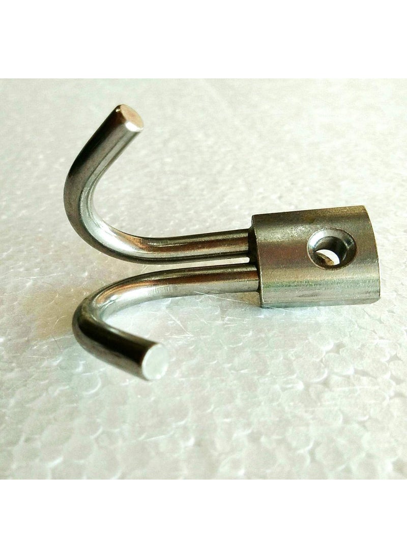 A TO Z A to Z Dubble Hook Hanger Khiti Solid Stainless Steel Pack of 5  - Image 3
