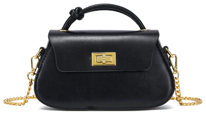 JHVYF mini womens purses and handbags Stylish and Simple Crossbody Bag Black - Image 1