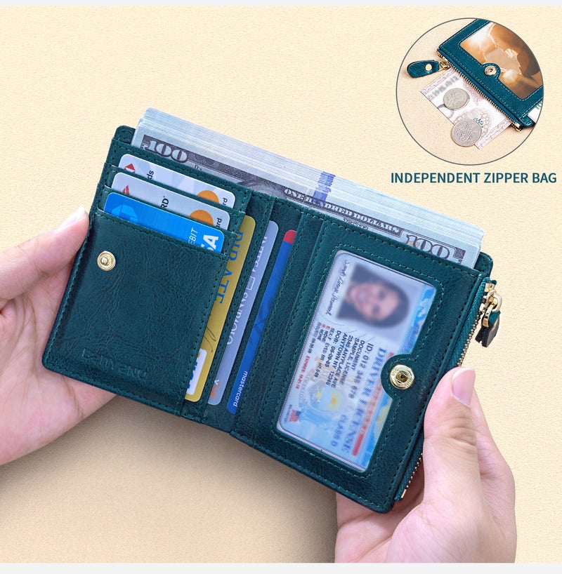 banyanu Women's Genuine Leather Wallet  Slim Minimalist Cardholder with RFID Protection - BYN-8106 - Image 3