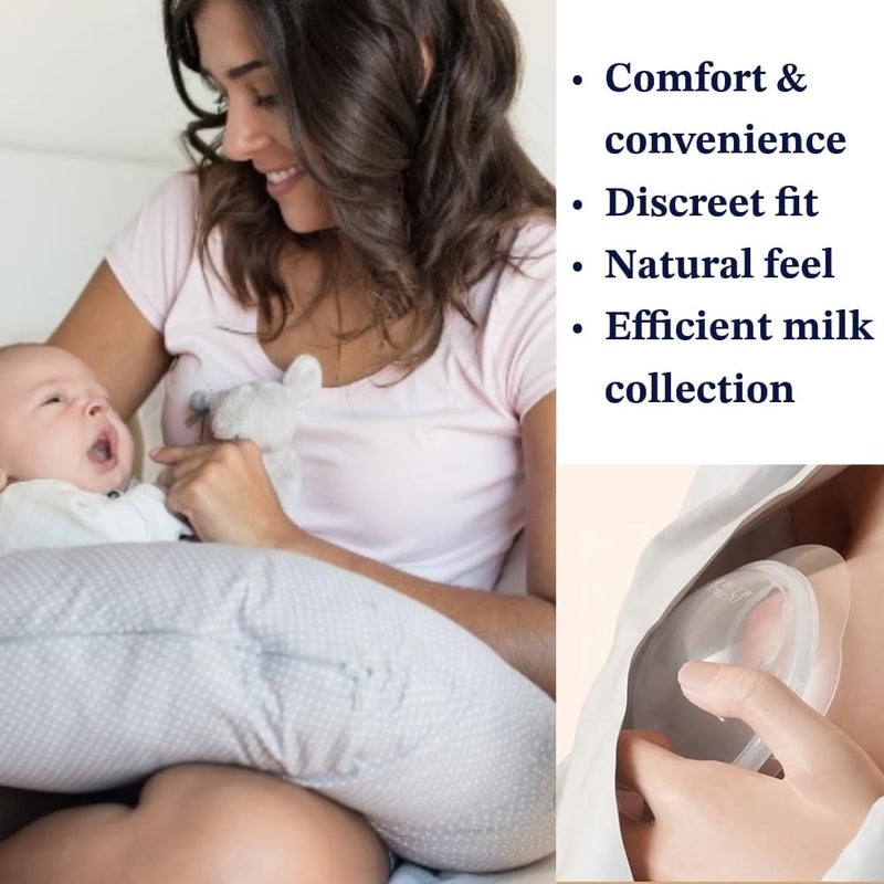 Clickify Breast Milk Collector Cup for Nursing Moms|No Groove and Leak Proof Reusable Breast Milk Storage (Breast Milk Collector) - Image 5