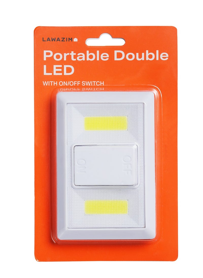 LAWAZIM - Portable Double LED Light with on/off Switch | A quick fix for any low light areas, Lighting for Car/RV/Trailer/Camper/Boat - Image 1