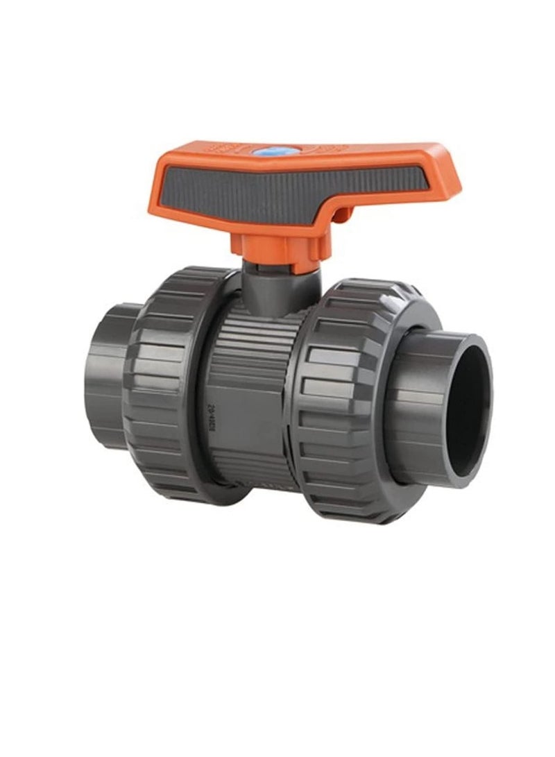 PVC Cepex PVC Heavy Duty Water Supply Pipe Fittings for Swimming Pool, Agriculture, Irrigation & Commercial Plumbing Use (1.1/4 Inch, Union Ball Valve) - Image 1