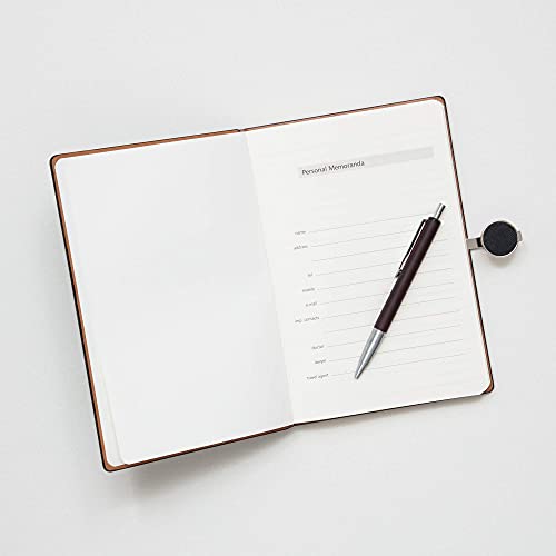 REGAL Executive A-5 PU Leather Notebook Diary Journal with Sliding Metal Clasp Closure,192 pages, 80 gsm (RICH BLACK) - Image 5