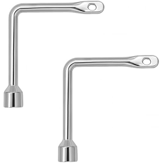 2 PCS TRIANGLE KEY, L-TYPE TRIANGLE METAL BIN KEY, MULTI-PURPOSE FOR ELEVATOR DOOR, FIREPLACE, UTILITY ACCESS, TRAIN, CHIMNEY, METER BOX, CONTROL CABINET, FAUCET - Image 1