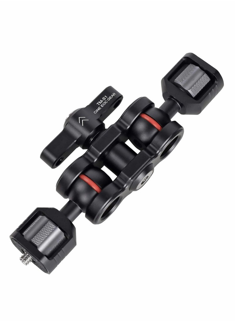 KASTWAVE - Articulating Magic Arm SLR Lightweight Gimbal Stabilizer Dual Ball Head 360 Degree Rotation For Camera Site Monitor, LED Light, Voice Recorder, Camera DSLR Monitor Video Cage - Image 1