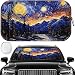 fauson Foldable Windshield Sun Shade for Car 240T Reflective UV and Heat Shield with Storage Bag Keeps Interior Cool - Image 2