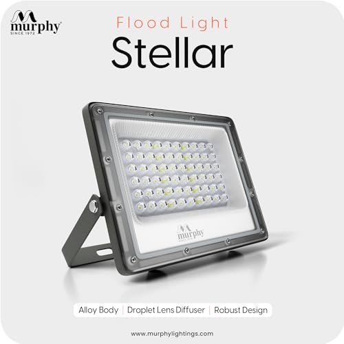 Murphy Stellar 30W LED Flood Light with Day-Night Sensor & Driver, Cool White 6500K, IP66 Waterproof, Outdoor Security & Landscape Lighting, BIS Approved, 2-Year Warranty – Pack of 1 - Image 3
