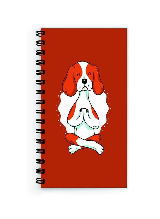 Plan To Gift Notebook unruled Yoga Dog Notebook Wire Bound Spiral Printed Pages:160 (Size A5) a - Image 1